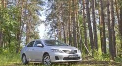 999 р. Реснички на фары RA Toyota Corolla E140 седан рестайлинг (2009-2013) (Неокрашенные)  с доставкой в г. Майкоп. Увеличить фотографию 2