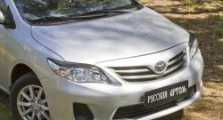 999 р. Реснички на фары RA Toyota Corolla E140 седан рестайлинг (2009-2013) (Неокрашенные)  с доставкой в г. Майкоп. Увеличить фотографию 4