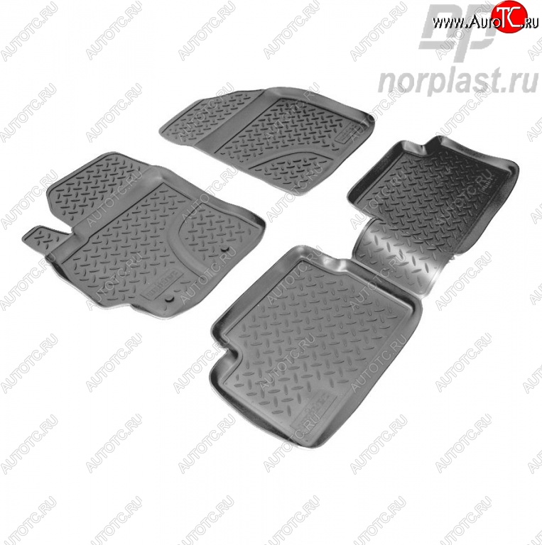 2 199 р. Комплект ковриков в салон Norplast Toyota Corolla E150 седан дорестайлинг (2006-2010)  с доставкой в г. Майкоп