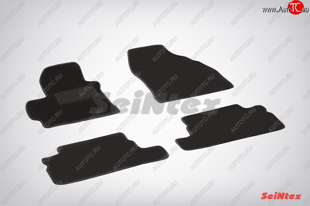 2 899 р. Износостойкие коврики в салон SeiNtex Premium LUX 4 шт. (ворсовые)  Toyota Corolla  E150 (2006-2010) седан дорестайлинг  с доставкой в г. Майкоп