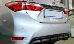 5 799 р. Диффузор заднего бампера Sport  Toyota Corolla  E180 (2013-2019) дорестайлинг, рестайлинг (Неокрашенная)  с доставкой в г. Майкоп. Увеличить фотографию 2