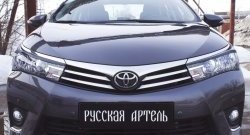 1 049 р. Реснички на фары RA Toyota Corolla E180 дорестайлинг (2013-2016) (Неокрашенные)  с доставкой в г. Майкоп. Увеличить фотографию 3