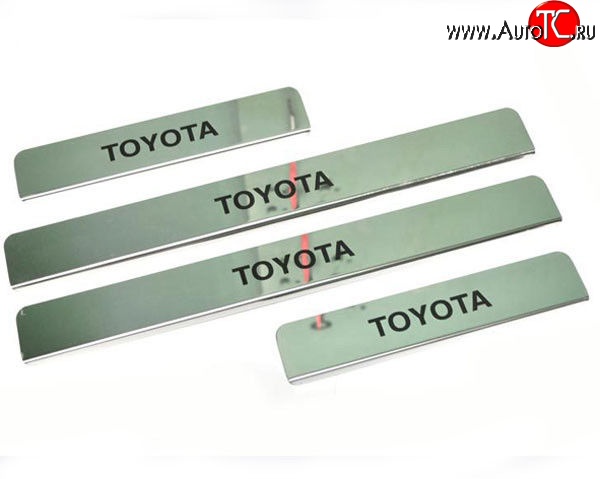 799 р. Накладки на порожки автомобиля M-VRS (нанесение надписи методом окраски) Toyota Corolla E180 дорестайлинг (2013-2016)  с доставкой в г. Майкоп
