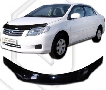 Дефлектор капота (E141) CA-Plastiс Toyota Corolla Axio  (E140) седан (2006-2012) дорестайлинг, рестайлинг