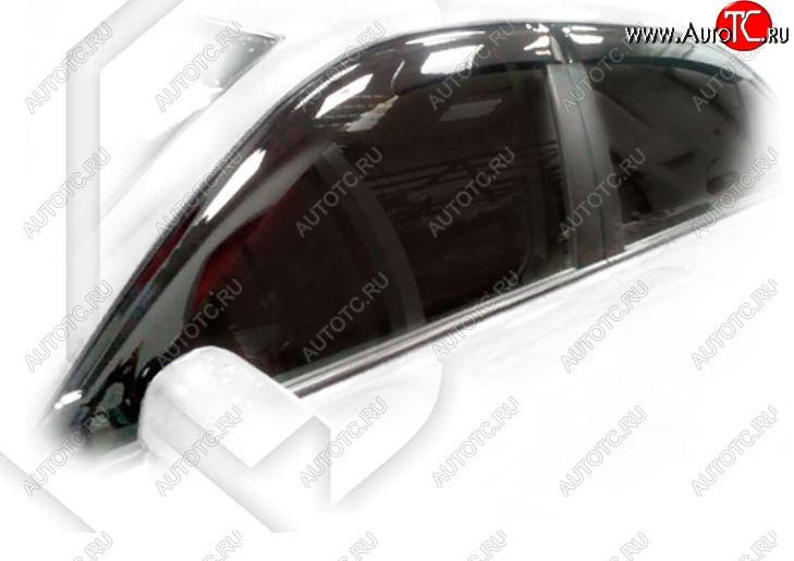 1 999 р. Дефлектора окон CA-Plastic Toyota Corolla Axio (E160) седан дорестайлинг (2012-2016) (Classic полупрозрачный, Без хром.молдинга)  с доставкой в г. Майкоп