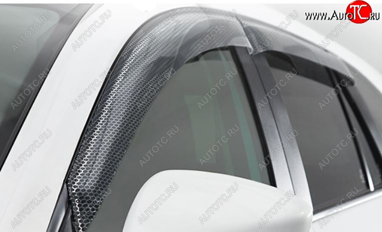 2 199 р. Дефлектора окон CA-Plastic  Toyota Corolla Axio  (E160) седан (2012-2016) дорестайлинг (Серия Art графит, Без хром.молдинга)  с доставкой в г. Майкоп