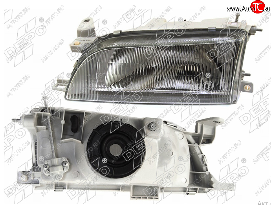 4 099 р. Левая фара (Евросвет) DEPO Toyota Corolla E100 седан (1991-2002)  с доставкой в г. Майкоп