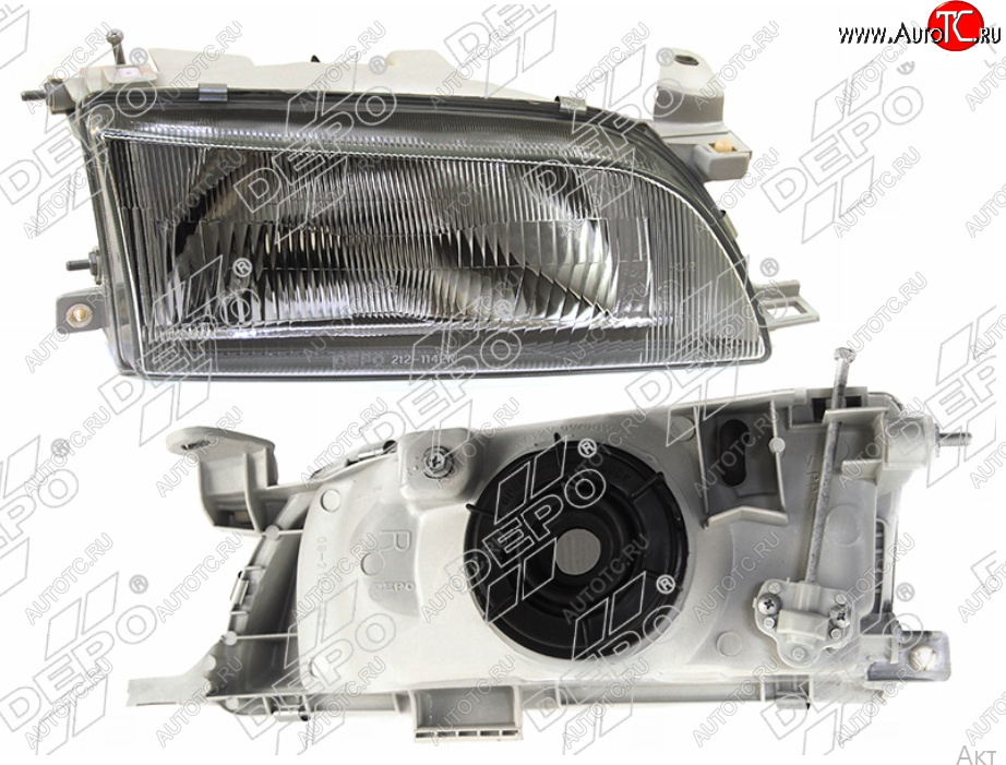 4 099 р. Правая фара (Евросвет) DEPO Toyota Corolla E100 седан (1991-2002)  с доставкой в г. Майкоп