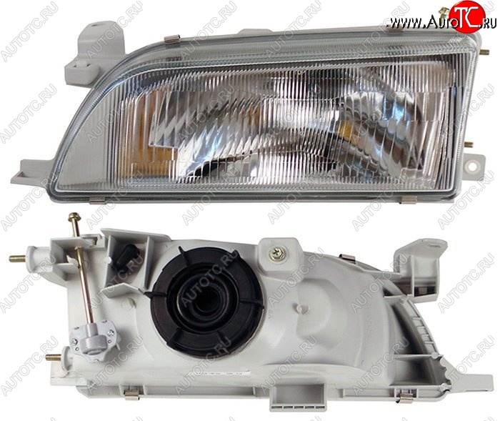 2 599 р. Левая фара SAT (стекло) Toyota Corolla E100 седан (1991-2002)  с доставкой в г. Майкоп