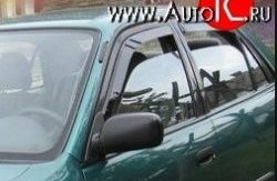 Комплект дефлекторов окон (ветровиков) 4 шт. (хетчбек) Russtal Toyota Corolla E110 седан дорестайлинг (1997-2000)