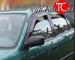999 р. Комплект дефлекторов окон (ветровиков) 4 шт. (хетчбек) Russtal Toyota Corolla E110 седан дорестайлинг (1997-2000)  с доставкой в г. Майкоп