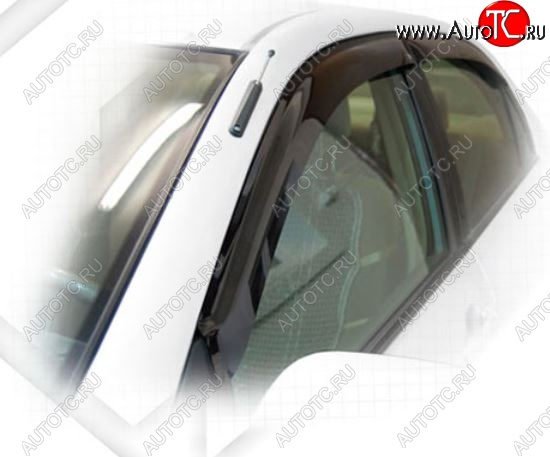 1 999 р. Дефлектора окон (E100, 103) CA-Plastic Toyota Corolla E110 седан дорестайлинг (1997-2000) (Classic полупрозрачный, Без хром.молдинга, Крепление только на скотч)  с доставкой в г. Майкоп
