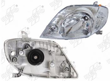 Левая передняя фара DEPO (Евросвет) Toyota Corolla E110 универсал рестайлинг (2000-2002)