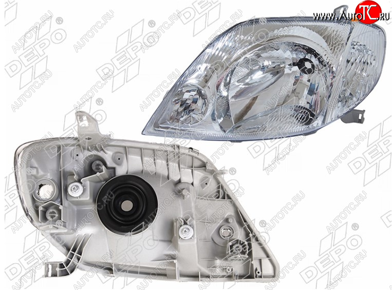 7 599 р. Левая передняя фара DEPO (Евросвет) Toyota Corolla E110 универсал рестайлинг (2000-2002)  с доставкой в г. Майкоп