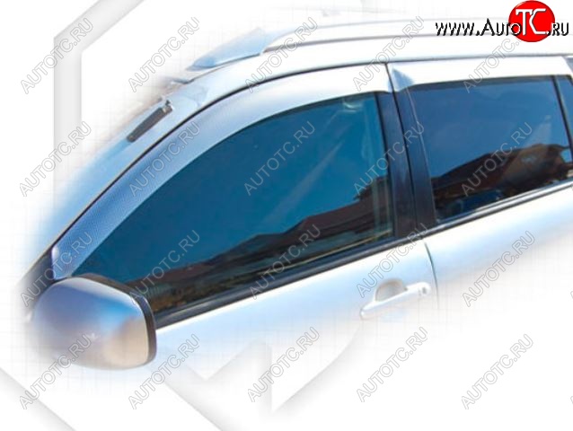 1 999 р. Дефлектора окон CA-Plastic  Toyota Corolla  E120 (2004-2007) седан рестайлинг (Classic полупрозрачный, Без хром.молдинга, Крепление только на скотч)  с доставкой в г. Майкоп