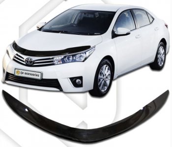 Дефлектор капота CA-Plastiс Toyota Corolla  E180 (2013-2019) дорестайлинг, рестайлинг