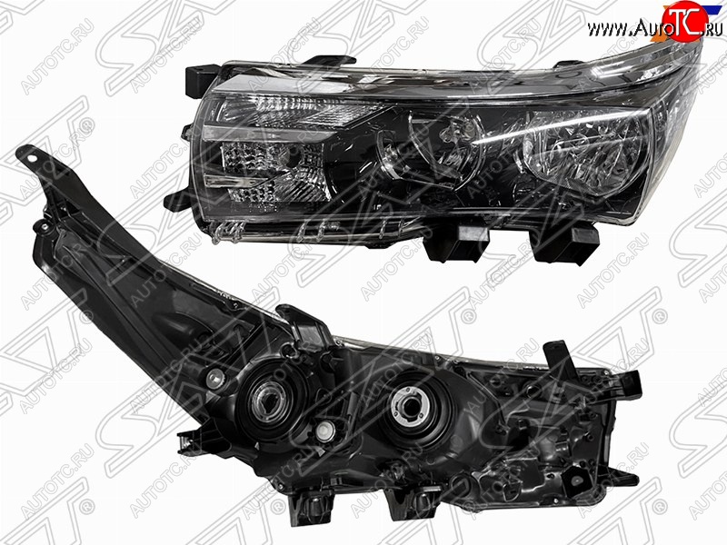 7 549 р. Левая фара SAT (галоген, без ДХО) Toyota Corolla E180 дорестайлинг (2013-2016)  с доставкой в г. Майкоп