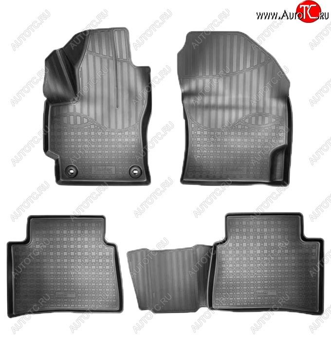 2 359 р. Коврики салонные Noplast (3D)  Toyota Corolla  E210 (2018-2022) седан дорестайлинг, универсал дорестайлинг, хэтчбэк 5 дв. дорестайлинг (Черные)  с доставкой в г. Майкоп