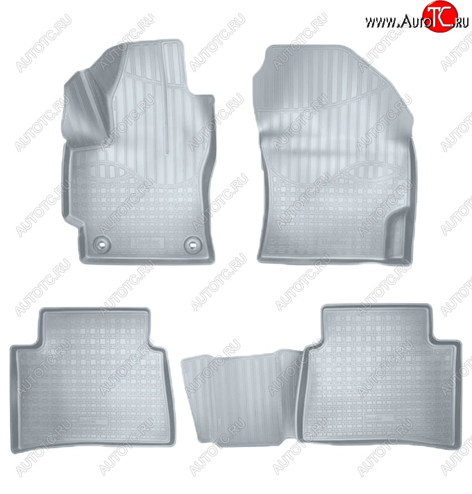 2 999 р. Коврики салонные Noplast (3D)  Toyota Corolla  E210 (2018-2022) седан дорестайлинг, универсал дорестайлинг, хэтчбэк 5 дв. дорестайлинг (Серые)  с доставкой в г. Майкоп