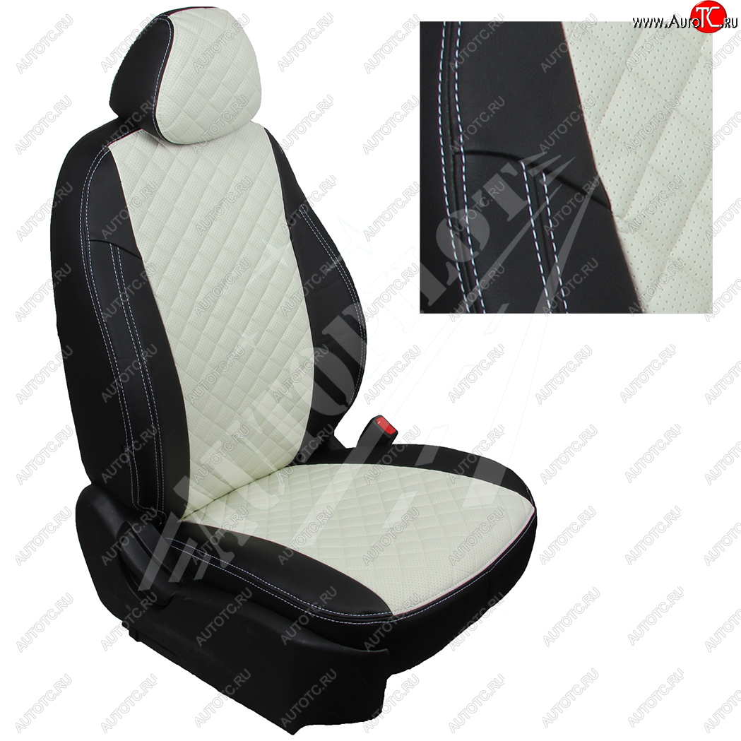 8 749 р. Чехлы сидений AUTOPILOT Экокожа Ромб (40/60 с задним подлокотника, Comfort / Prestige) Toyota Corolla E210 (2018-2022) седан дорестайлинг (Черный + Белый) с доставкой в г. Майкоп Увеличить фотографию 1 8 749 р. Чехлы сидений AUTOPILOT Экокожа Ромб (40/60 с задним подлокотника, Comfort / Prestige) Toyota Corolla E210 (2018-2022) седан дорестайлинг (Черный + Белый) с доставкой в г. Майкоп