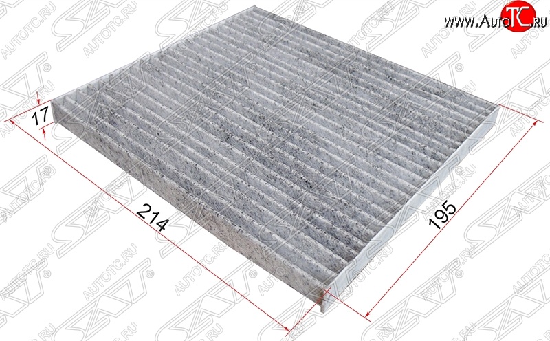 237 р. Фильтр салона SAT  Lifan Solano (2010-2025), Toyota Corolla Fielder  E120 (2000-2006), Toyota Funcargo (2002-2005), Toyota Ist  XP60 (2001-2005), Toyota Platz ( рестайлинг) (1999-2005), Toyota RAV4  CA20 (2000-2003), Toyota Vitz  XP10 (1998-2001) (Угольный)  с доставкой в г. Майкоп
