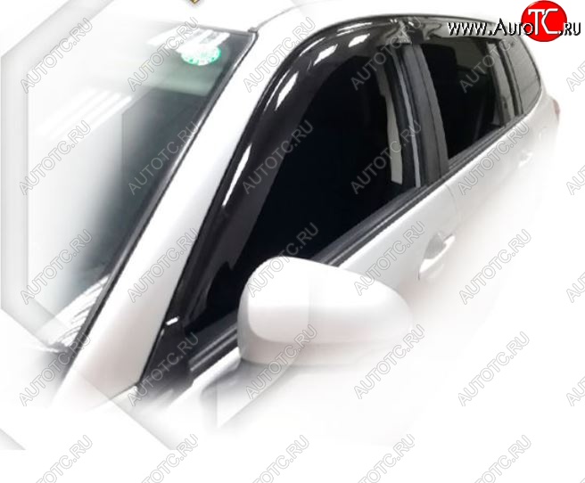 2 079 р. Дефлектора окон CA-Plastic Toyota Corolla Fielder E160 универсал дорестайлинг (2012-2015) (Classic полупрозрачный, Без хром.молдинга)  с доставкой в г. Майкоп
