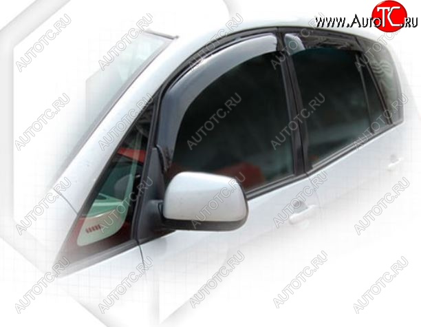 1 999 р. Дефлектора окон CA-Plastic Toyota Corolla Verso Е120 (2001-2004) (Classic полупрозрачный, Без хром.молдинга)  с доставкой в г. Майкоп