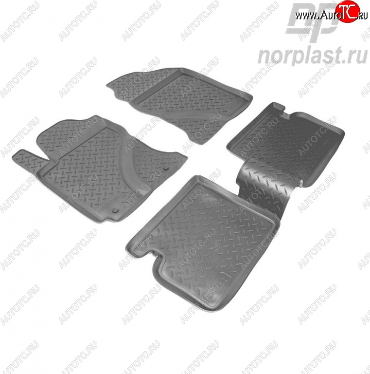 2 199 р. Комплект ковриков в салон Norplast Toyota Corolla E120 седан рестайлинг (2004-2007)  с доставкой в г. Майкоп