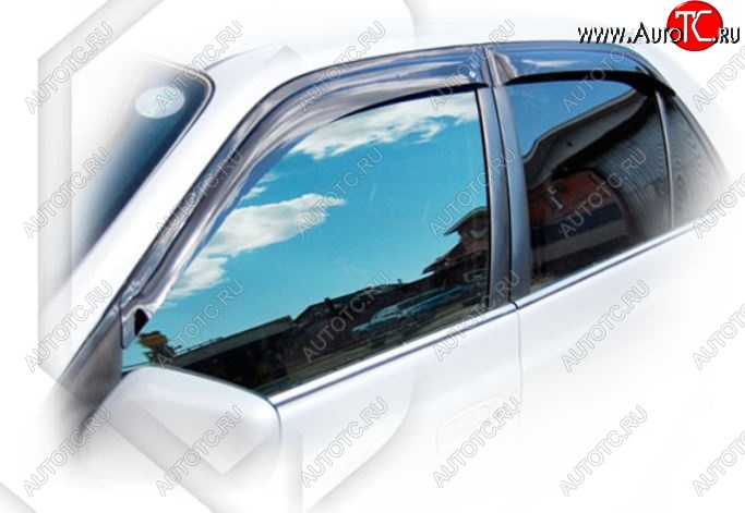 1 999 р. Дефлектора окон CA-Plastic Toyota Corona Premio T210 дорестайлинг (1996-1997) (Classic полупрозрачный, Без хром.молдинга, Крепление только на скотч)  с доставкой в г. Майкоп