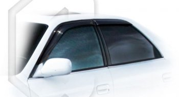 Дефлектора окон CA-Plastiс Toyota Cresta  X100 (1996-1998) дорестайлинг (Classic полупрозрачный, Без хром.молдинга)