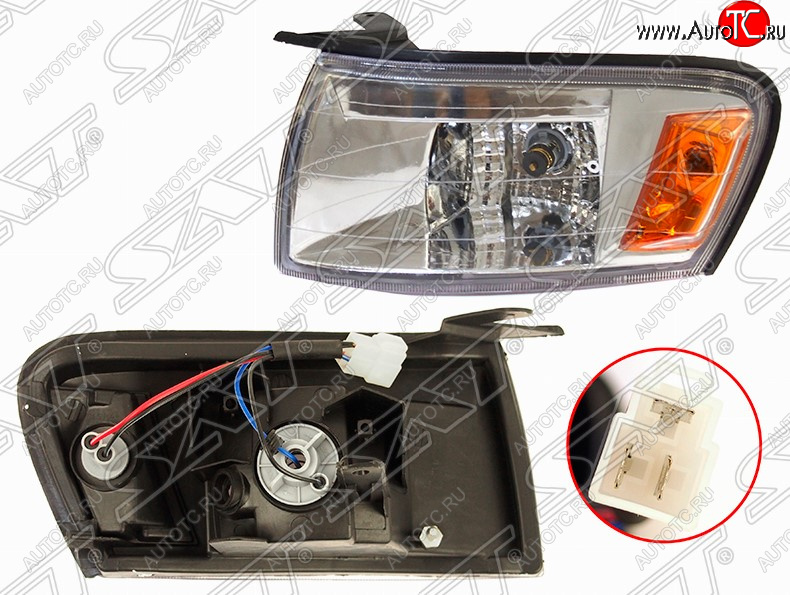 799 р. Передний габарит SAT (хрусталь, левая)  Toyota Cresta  X90 (1992-1996)  с доставкой в г. Майкоп