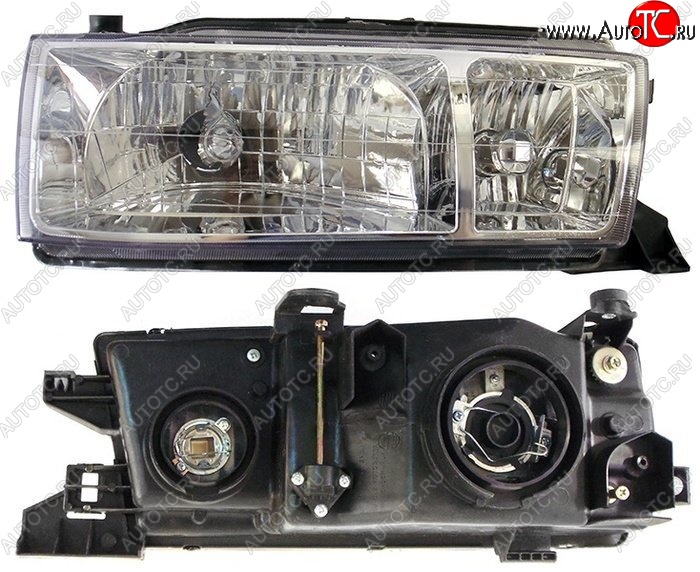 5 649 р. Правая фара SAT (хрусталь) Toyota Cresta X90 (1992-1996)  с доставкой в г. Майкоп