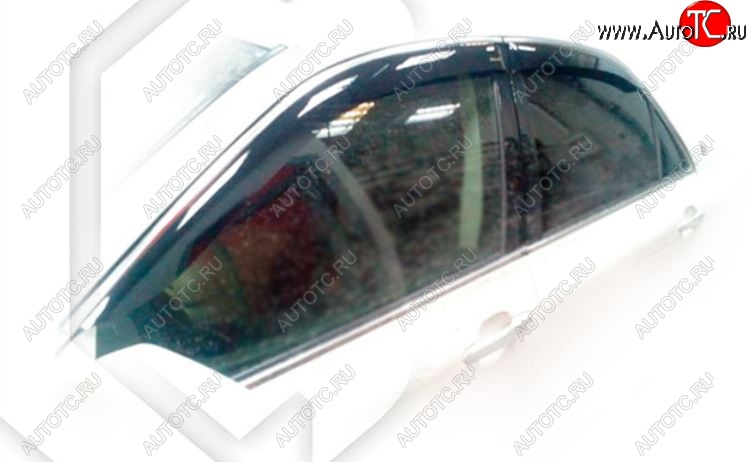 1 999 р. Дефлектора окон CA-Plastic Toyota Crown S180 седан рестайлинг (2005-2008) (Classic полупрозрачный, Без хром.молдинга)  с доставкой в г. Майкоп