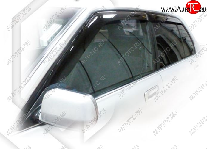 1 899 р. Дефлектор капота CA-Plastiс  Toyota Crown  S130 (1991-1999) седан 2-ой рестайлинг, универсал 2-ой рестайлинг (Classic полупрозрачный, Без хром.молдинга)  с доставкой в г. Майкоп