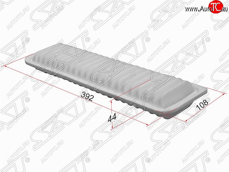 389 р. Фильтр воздушный двигателя SAT (392х108х44 mm)  Toyota Estima  AHR20,XR50 - Vellfire  с доставкой в г. Майкоп