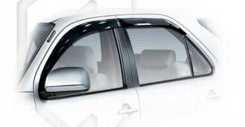 Дефлектора окон CA-Plastiс Toyota Fortuner AN50/AN60 дорестайлинг (2004-2008) (Classic полупрозрачный, Без хром.молдинга)