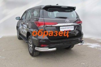 Уголки d76+d42 двойные Toyota Fortuner  AN160 (2015-2020) дорестайлинг