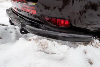 50 259 р. Бампер силовой задний РИФ Toyota Fortuner AN160 дорестайлинг (2015-2020) (С квадратом под фаркоп)  с доставкой в г. Майкоп. Увеличить фотографию 5