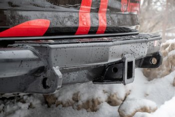 50 259 р. Бампер силовой задний РИФ Toyota Fortuner AN160 дорестайлинг (2015-2020) (С квадратом под фаркоп)  с доставкой в г. Майкоп. Увеличить фотографию 8