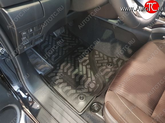 1 999 р. Комплект ковриков в салон Aileron 3D  Toyota Fortuner  AN160 (2015-2025) дорестайлинг, рестайлинг  с доставкой в г. Майкоп