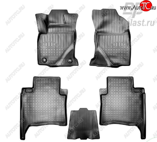 3 069 р. Коврики салонные Noplast Toyota Fortuner AN160 дорестайлинг (2015-2020)  с доставкой в г. Майкоп