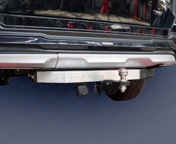 Фаркоп (тягово-сцепное устройство) TRD TCC Toyota Fortuner  AN160 (2015-2025) дорестайлинг, рестайлинг (оцинкованный, шар Е нержавейка, надпись Fortuner)