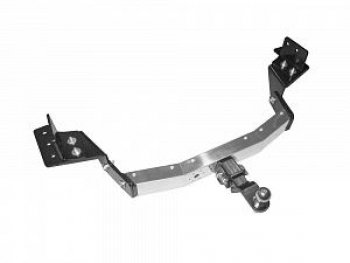 Фаркоп Petroil Tuning (съемный квадрат) Toyota Fortuner AN160 дорестайлинг (2015-2020) (с нержавеющей накладкой)