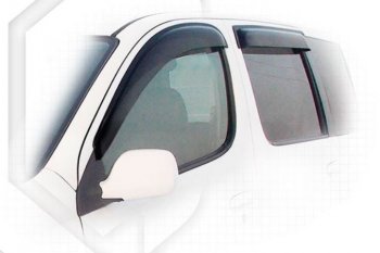 Дефлектора окон CA-Plastiс Toyota Funcargo (1999-2005) дорестайлинг, рестайлинг (Classic полупрозрачный, Без хром.молдинга)