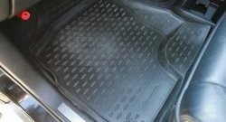 5 199 р. Комплект ковриков в салон (правый руль, чёрные, полиуретан) Element Toyota Harrier XU30 (2003-2013) (Чёрные)  с доставкой в г. Майкоп. Увеличить фотографию 4