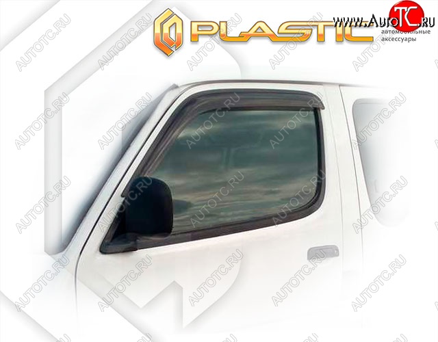 1 839 р. Дефлектора окон CA-Plastic  Toyota Hiace  H100 (1989-2004) минивэн дорестайлинг (Япония), минивэн 1-ый рестайлинг (Япония), минивэн (Япония)  2-ой рестайлинг (Classic полупрозрачный)  с доставкой в г. Майкоп