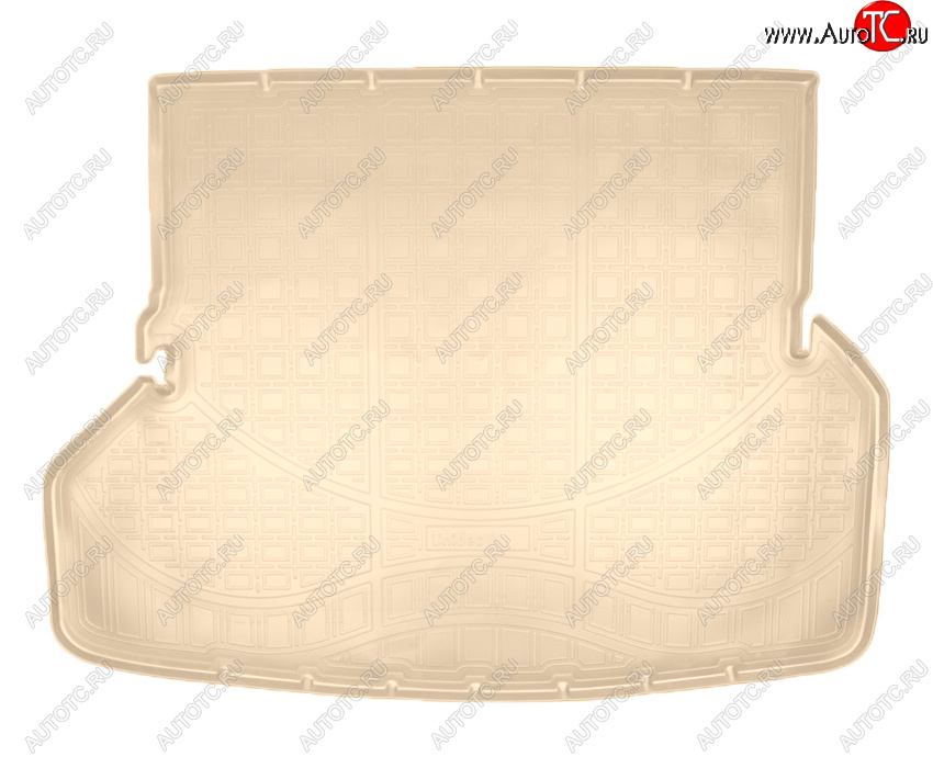 2 499 р. Коврик багажника Norplast Unidec (7 мест)  Toyota Highlander  XU40 (2010-2013) рестайлинг (Цвет: бежевый)  с доставкой в г. Майкоп