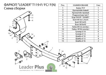 12 499 р. Фаркоп Лидер Плюс (съемный шар тип F, с нержавеющей пластиной) Toyota Highlander XU40 рестайлинг (2010-2013) (Без электропакета)  с доставкой в г. Майкоп. Увеличить фотографию 2