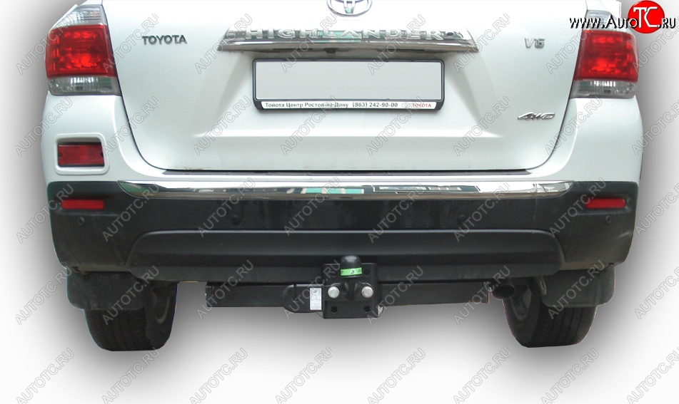 65 999 р. Фаркоп Лидер Плюс (съемный шар тип F) Toyota Highlander XU40 рестайлинг (2010-2013) (Без электропакета)  с доставкой в г. Майкоп