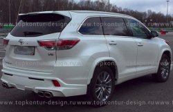 12 999 р. Комплект накладок на колёсные арки TopKontur Design Toyota Highlander XU50 дорестайлинг (2013-2017)  с доставкой в г. Майкоп. Увеличить фотографию 3
